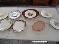 Antique Plates, Depression Glass, Etc