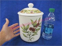 1996 royal doulton canister w/lid (9in tall)