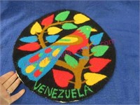 venezuela 16in diameter small rug (colorful)