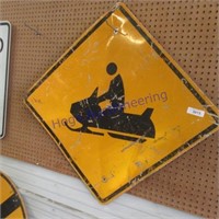 Snowmobile sign, 41" wide