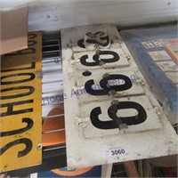 Gas station price board, 28 x 11