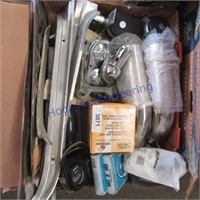 Muffler clamps, asst. car parts