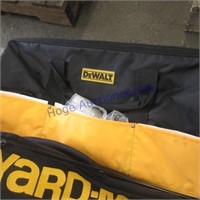 DeWalt tool bag-new, Yardman grass catcher