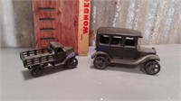 Cast iron trucks, 6" and 5" long