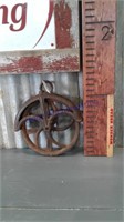 Iron pulley w/ 12" wheel