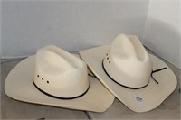 TWO COWBOY HATS (RESISTOL)