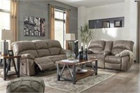 Ashley 51602 PWR REC Sofa & Love w/ADJ Head Rest