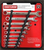 Craftsman 9 pc Combination Wrench Set