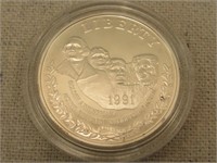 1991 Mount Rushmore U.S. Mint Commemorative Coin-