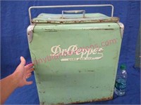 larger old dr. pepper cooler w/tray