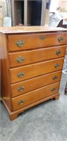 Pre Owned Maple 5 Drawer Chest