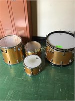 Set of four drums as is