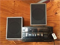 Fisher Stereo w/Cassette Player & Speakers