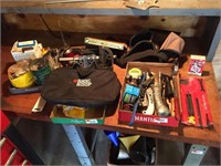 2- Box Lots Tools, Tool Belt, Oil Can, Etc