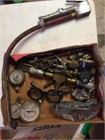 Box Lot Air Chuck,Couplers, Gage,Fittings