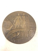 The heroes of Verdun  2 1/2 inch bronze medallion