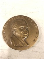 Richard Milhouse Nixon bronze medallion two and