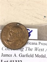 James a Garfield medal dated 1881