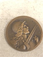 Verdun Bronze medallion dated 1916