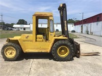 Hyster P80X 8800 lb Forklift w/ Cab and Rotator-
