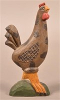 1976 Folk Art Schimmel Type Chicken D. & B. Straws