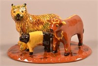 Breininger Redware “Peaceable Kingdom" Animal Grou