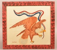 Bill Rank Theorem depicting an American Eagle.