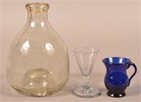 Three Pieces of Antique Blown Glass.