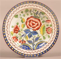 Gaudy Dutch China Carnation Pattern Plate.