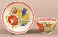 Kings Rose/Oyster Variant Soft Paste China Cup & S