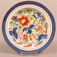Gaudy Dutch Double Rose Pattern China Toddy Plate.