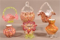 Lot of Various Victorian Art Glass.