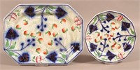 Gaudy Ironstone Strawberry Pattern Platter and Pla