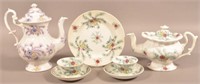 Seven Pieces of Staffordshire Feather Pattern Chin