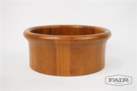 Large Staved Teak Bowl