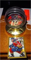 Pavel Bure Signed Puck and Card
