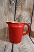 Vintage Oven Proof Made in USA Red Pitcher