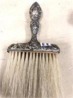 Victorian fancy silver handled brush 7 inches