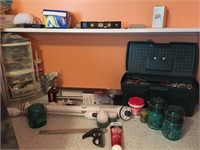 Tools & Asst. On Laundry Room Shelf