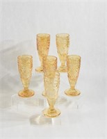 Italian Pressed Glass Champagne Glasses