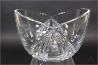 Heavy Cut Glass Display Bowl