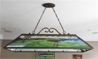 Hand Painted "Golf" Pool Table Fixture