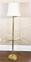 Solid Brass Citation Lighting Floor Lamp & Table