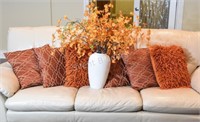 Toss Cushions & Floral Fall Bouquet