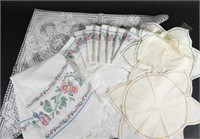 Embroidered, Lace & Cotton Table Clothes & Runners