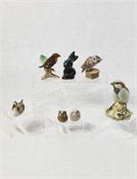 Bone China, Ceramic & Wood Bird Figurines