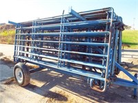 20 - 12’, 6 bar cattle panels on trailer