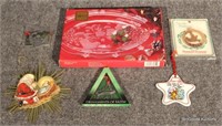 Mikasa Plate & 4 Ornaments