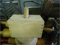 Wood Box Butter Mold