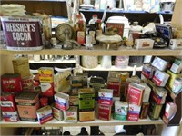 Large Lot of Old Kitchen Spices & Etc. –